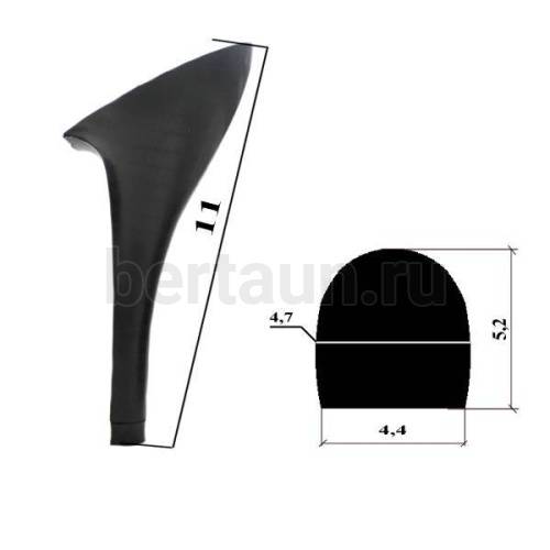 Каблуки № 124 LY 7366 черный наборный (высота  11 см)