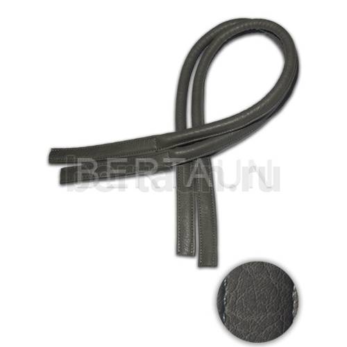 Ручки сумочные 75 см крепл.УЗКОЕ № 36 полиурет. серый мат