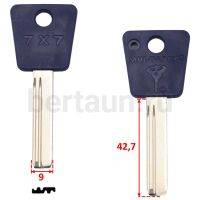 Заг.для ключ. MULT10P_MLT2RP76_x_S13MTKP Mul-T-Lock 076  7x7 верт №330 