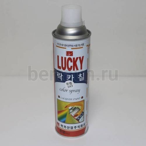 Краска № 19 аэрозоль "LUCKY" 400 мл № 343 ЛАК