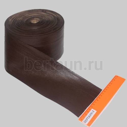 Обтяжка для каблуков ширина 12 см ( коричневая)  1 метр