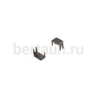 Ограничитель №15 Фиксатор для нижей части обувной молнии СД 20 шт/упак темный никель