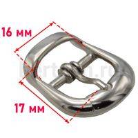 Пряжка  № 16 арт.5454/16мм  "8" литая  никель