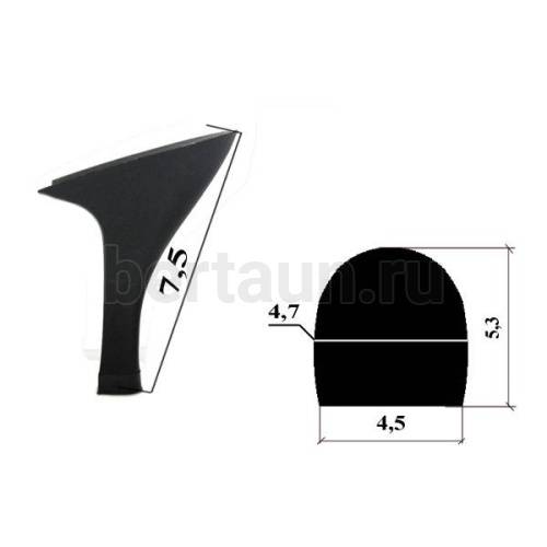 Каблуки №  36 LY 6351 черный матовый (высота  7,5 см)