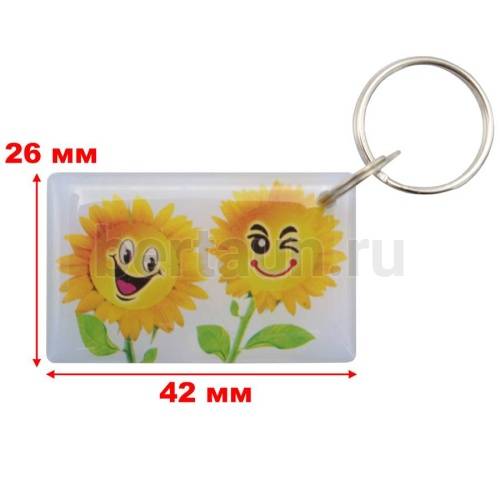 Домофонный ключ заготовка №37  T5577_ПОДСОЛНУХИ_