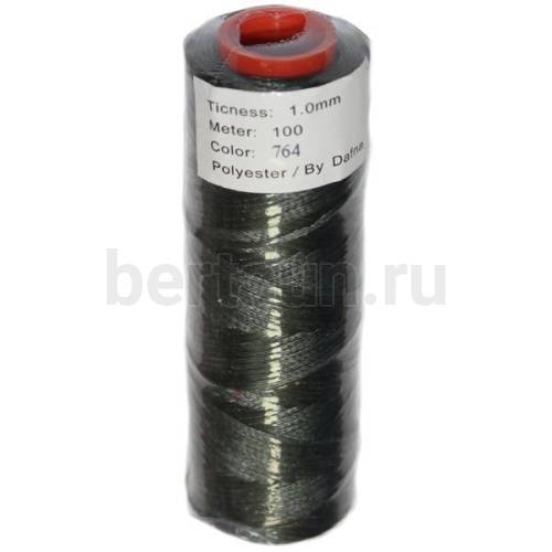 Нитки вощеные№105 d1мм 100м.для ручной прошивки ЗЕЛЕН 764 DAFNA