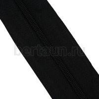 Молния рулонная  № 63 Т5 спираль черная ШИРОКАЯ ТЕСЬМА 5 см 