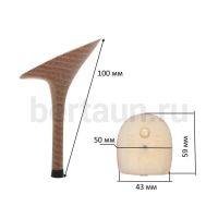 Каблуки № 122к LY 6387беж. коричневая полоса.(высота 10 см)