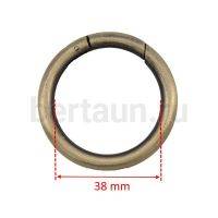 Кольцо-карабин №17 d38 F мм  антик