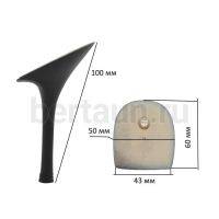 Каблуки № 116 LY 5057 черно матовый (высота 10 см)