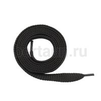 Шнурки №44 шнурки ПЛОСКИЕ  (322) черные 120 см