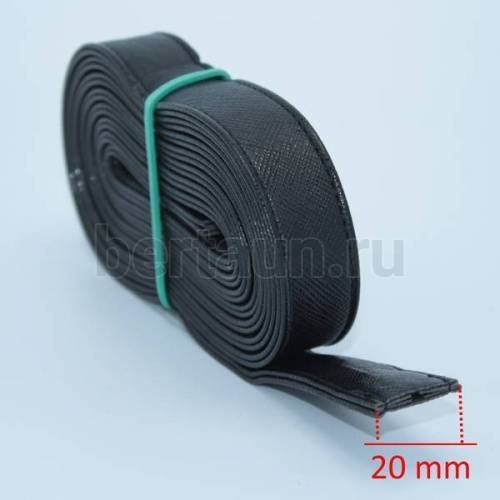 Ручки сумочные ПЛОСКИЕ № 79 2см*2м черный НОВИНКА