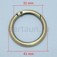 Кольцо-карабин №21 d32 F мм  антик