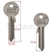 Заг.для ключ. KAE8_KAL10R_KLE7RX_KAL7D_Kale англ. левый Оскар №321 