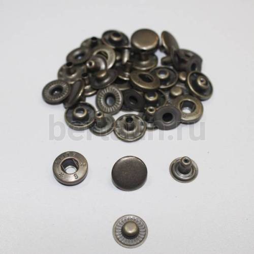 Кнопка №62 D 15 мм  ALFA  (1000  шт/уп) антик