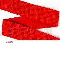 Резинка босоножная  6 мм красная Италия