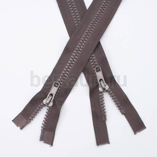 МОЛНИЯ №149 курточная 2 замка ТРАКТОР Т5 Прибалтика 100 см темно коричневая