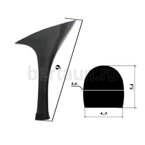 Каблуки № 102 LY 6438 черный лаков (высота 9 см)