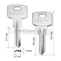 Заг.для ключ. U5D_GYAA Булат 2п 28мм . №631