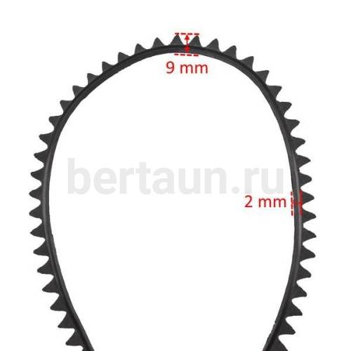 Рант № 2  декоративный (2 мм) прямой черный