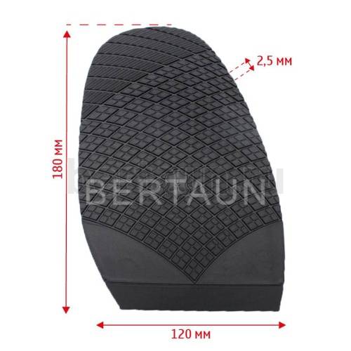 Профилактика № 3066  NAISHEN 567 "ромбик" 2,5 мм  черный BLACK 