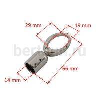 Ручкодержатель № 9 с карабином d14мм арт.2751 никель GFM