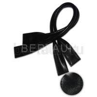 Ручки сумочные 55 см КОРОТКИЕ №108 (PU 100%)Б-876-1 черный гладкий NEW блеск