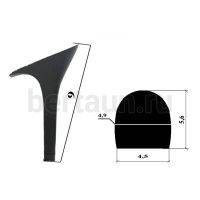 Каблуки № 123 LY 5017 черный матовый (высота 7 см)