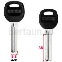 Заг.для ключ. BAODEAN 2 пазы  левый 38 мм № 127 (D-144)