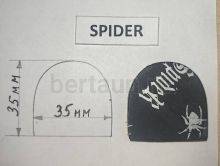 Распродажа WB № 12 SPIDER (ПАУК) набойка без гвоздя на кожаной основе TG - 4 черн.