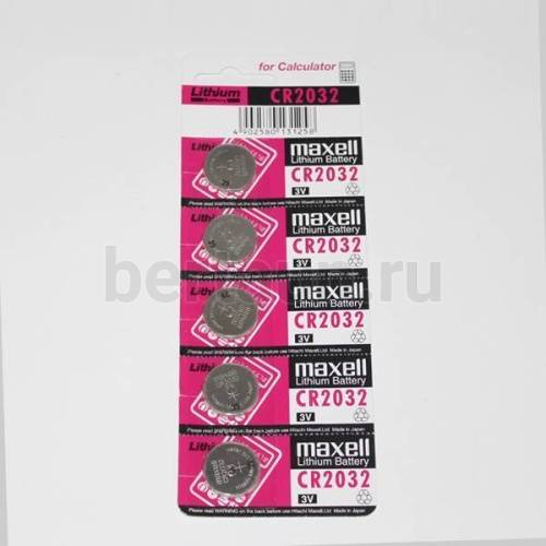Батарейка № 40  CR 2032 5BL MAXELL