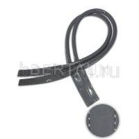 Ручки сумочные 75 см крепл.УЗКОЕ № 43 полиурет. серый ЛАК