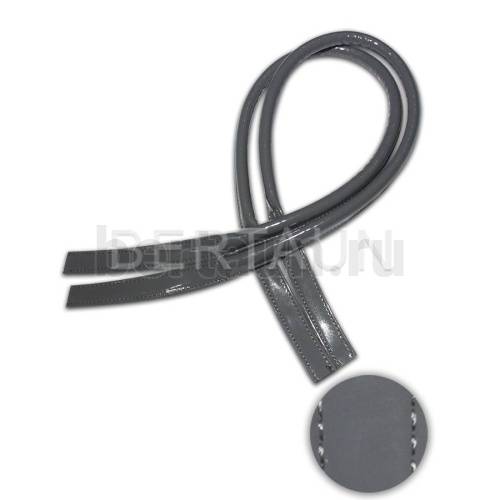 Ручки сумочные 75 см крепл.УЗКОЕ № 43 полиурет. серый ЛАК