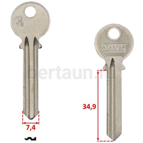 Заг.для ключ. U 18 _U-18D_x_x_U18D №253