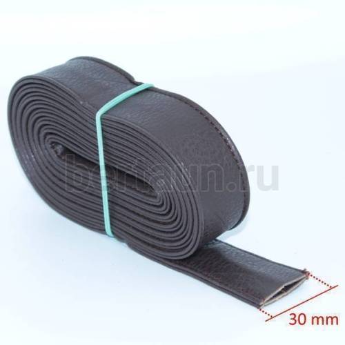 Ручки сумочные ПЛОСКИЕ № 10 3см*2м корич. мат