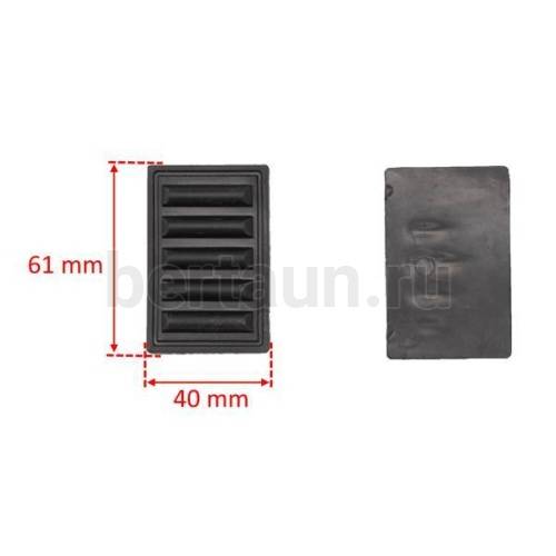 Ножка №14  Пукля зебра черная D4055 ТМЛ