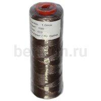 Нитки вощеные№112d1мм 100м.для ручной прошивки СЕРЫЙ 919 DAFNA