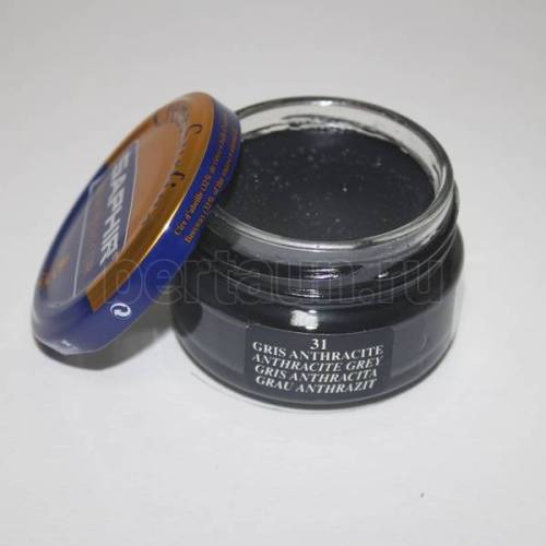 Сапфир №165   Крем банка 0032 СТЕКЛО-31   50 мл серо-антрацит