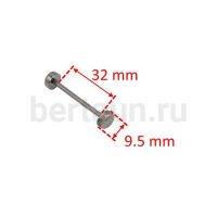 Ручкодержатель №59 штанга-гантелька для сумок 32F мм тем.никель