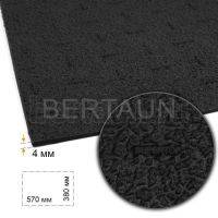 Лист профилактика №118  BISSELL 075 "SUPERTOP" (апельсин) МЯГКИЙ 72А 380*570*4 мм черный BLACK (2)