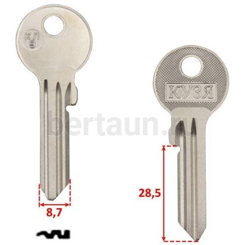 Заг.для ключ. KL КЛ 9 _KAE9D_KAL9_KLE6X_KAL6D_Kale англ.№184