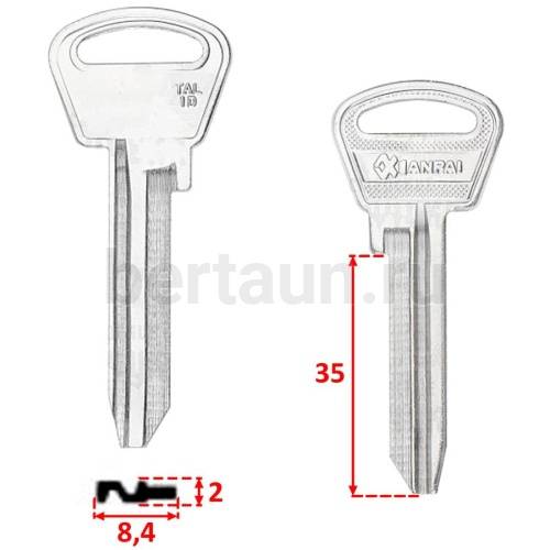 Заг.для ключ. TAL1D_TLN1D_MTS1_x_Таллинн англ. правый Ксинпай № 87 (E-274)