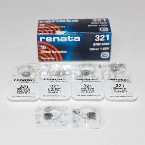 Батарейка №  2  RENATA 321 (SR 616SW)(10шт/упак)