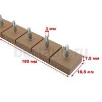 Полоса - штырь № 3  ОСЬМИНОГ (5 пар) №2 СРЕДНЯЯ беж.