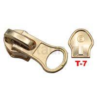 Замок-бегунок №199 спираль Т7 нижний ОБРАТКА BERT золото