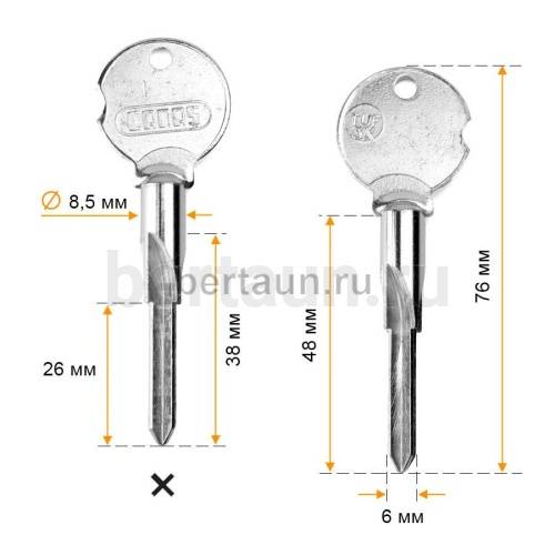 Заг.для ключ. XTU-3  (крест)  CANAS Турция  № 659