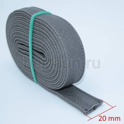 Ручки сумочные ПЛОСКИЕ №106 2 см*2м серый НОВИНКА