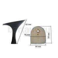 Каблуки №  12 LY 4007 черный лак.(высота 6,5 см)