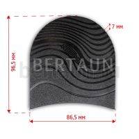 Набойка №    2057  NAISHEN  663 "волна"  6,5 мм мужская черная BLACK