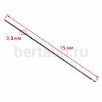 Крючок № 1 шило для ручной прошивки каленый лопаточный d 0.8